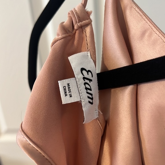 Nordstrom Silk MIDI Dress (tan) - Picture 3 of 5